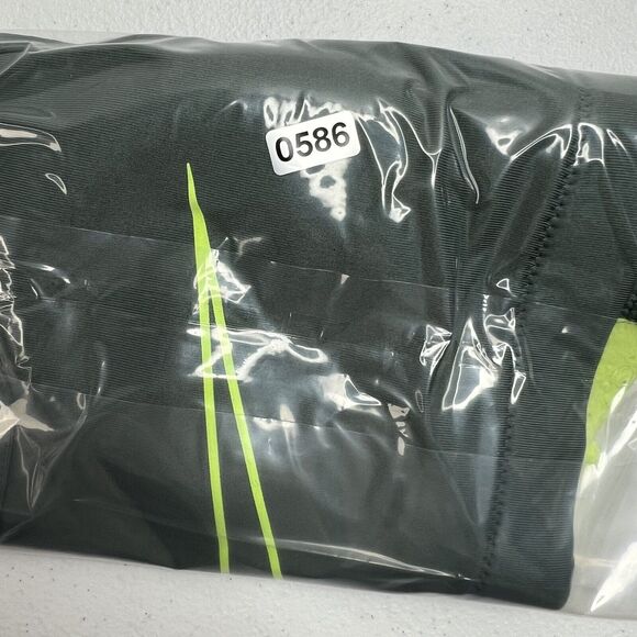 Nike Size XS Sports Bra Racerback Green Neon Strappy Padded Pullover Stretch - Picture 10 of 10